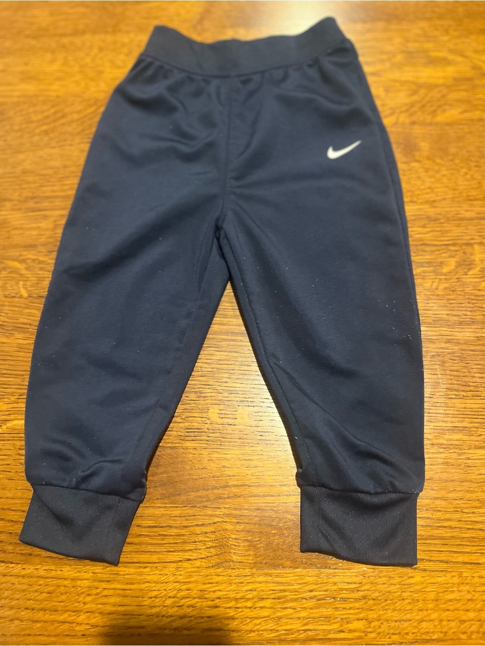 Nike Kids Navy Jogger Pants with White Swoosh